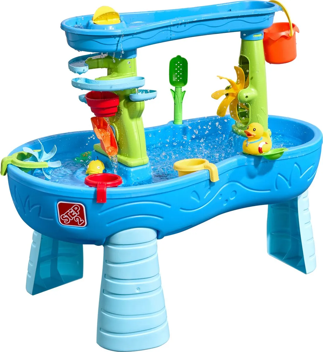 Step2 Double Showers Splash Watertafel Blauw