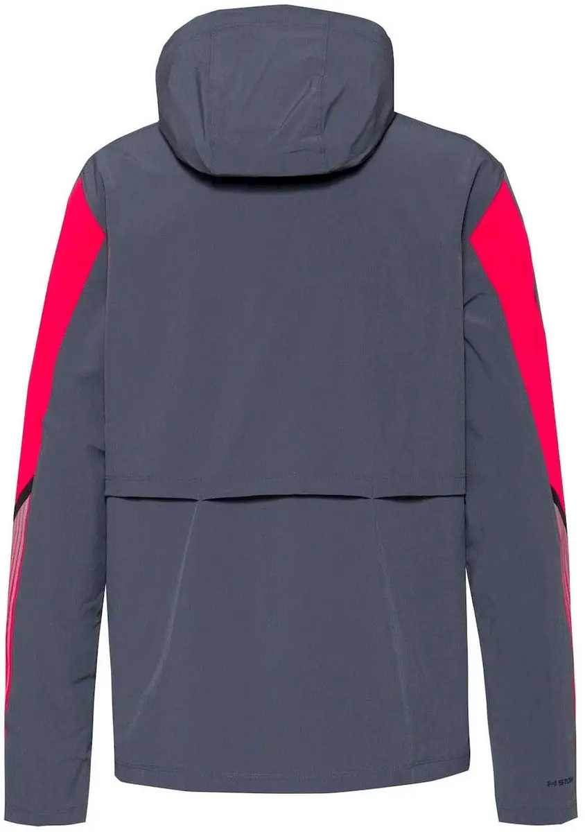 Under Armour Velociti Storm Heren Jas - XXL - Donkergrijs/Rood/Roz
