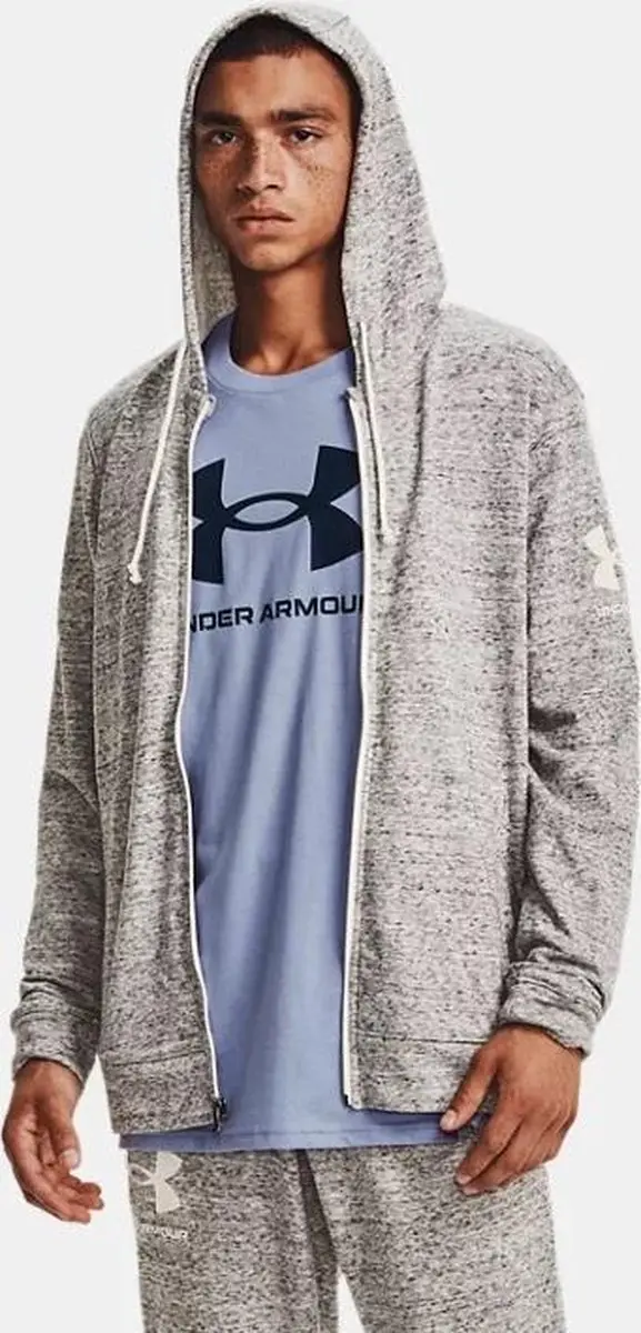 Under Armour Rival Terry Full Zip Hoody M - Wit