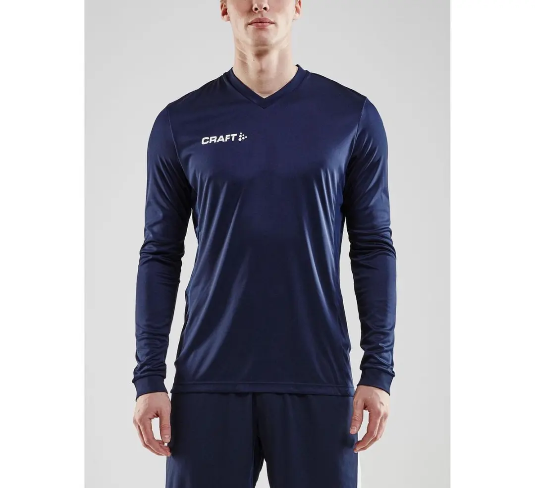 Craft Squad Jersey Solid Heren Sportshirt - S - Blauw/Wit