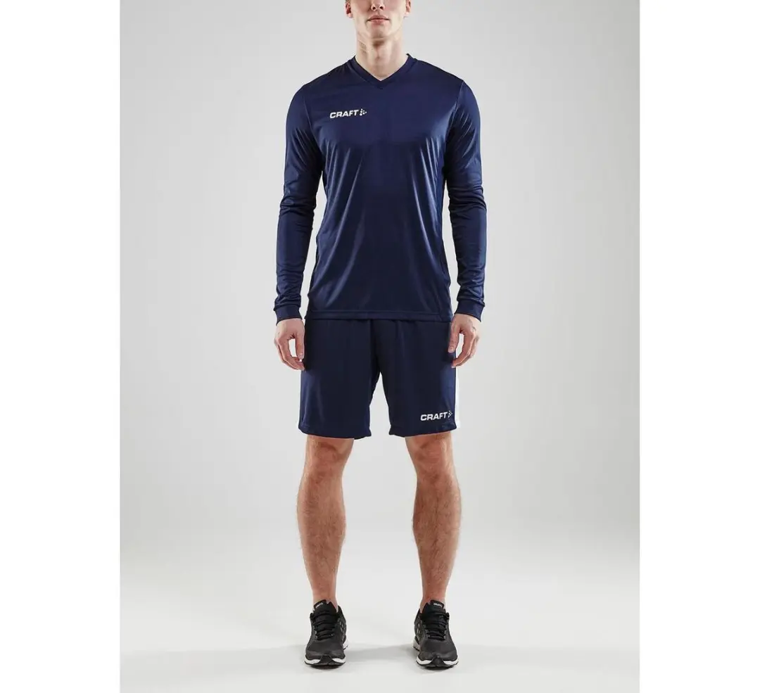 Craft Squad Jersey Solid Heren Sportshirt - S - Blauw/Wit