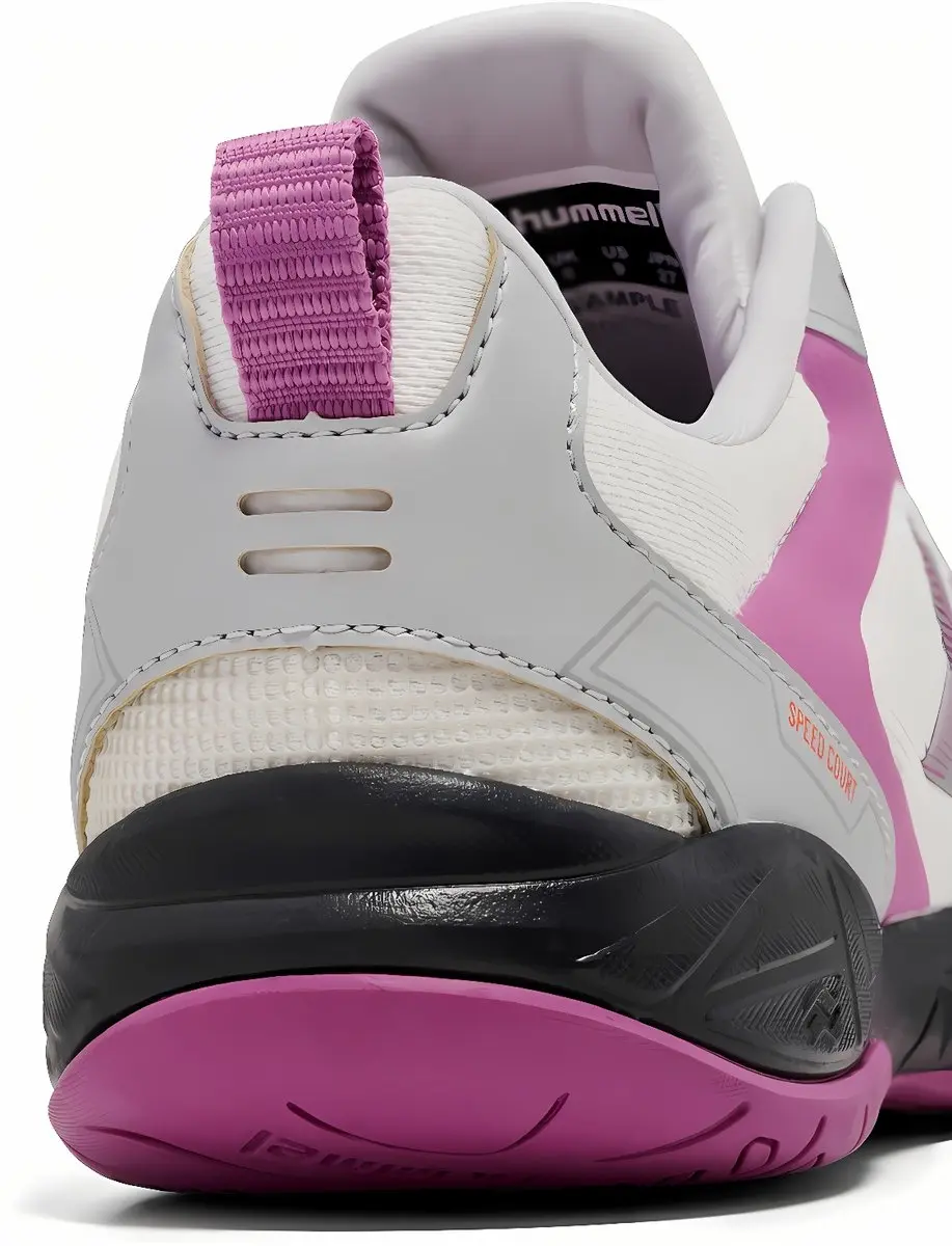 Hummel Speed Court 228236 Dames Handbalschoen - 44.5 - Bright White/Cattleya Orchid