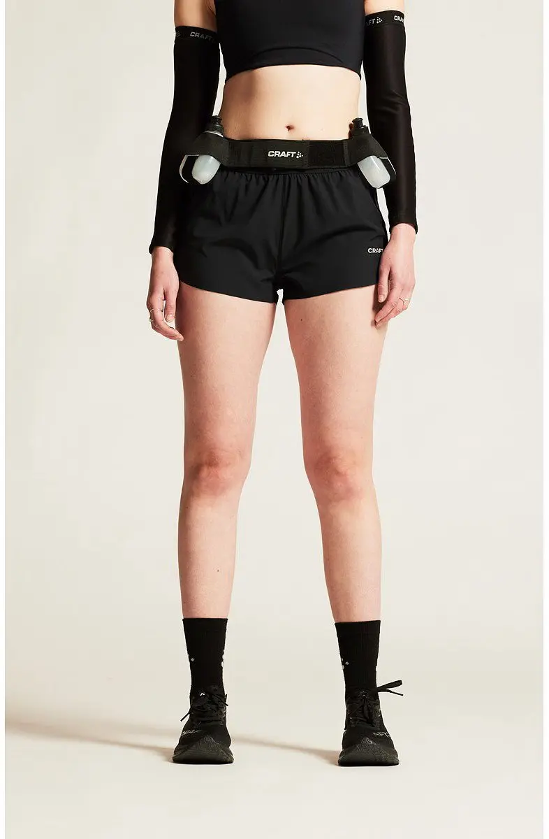 Craft Adv Essence 2 Marathon Short Dames - L - Zwart