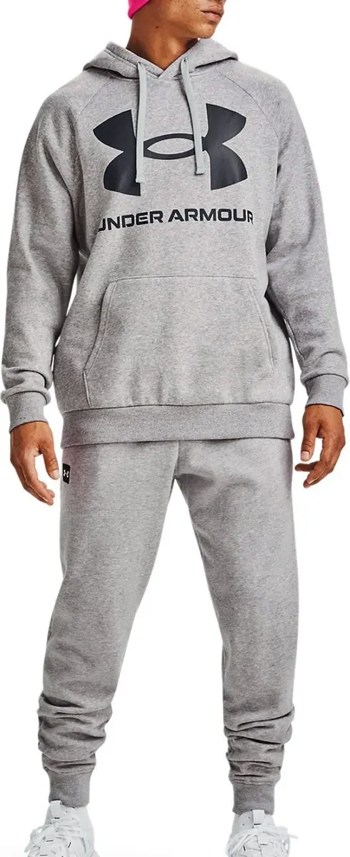 Under Armour Rival Fleece Big Logo Heren Trui - XL - Lichtgrijs