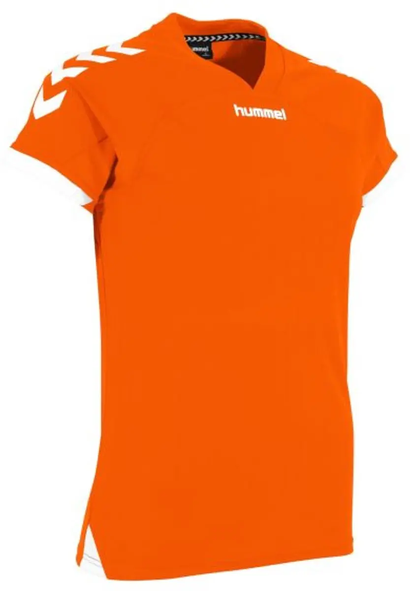 Hummel Fyn Shirt Dames - Oranje/Wit M