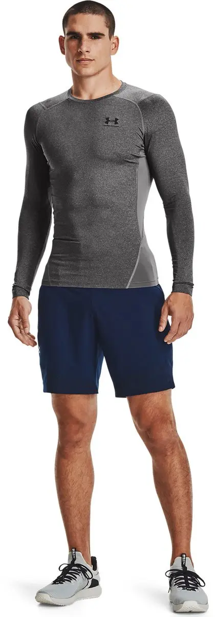 Under Armour HG Armour Comp Ls T-Shirt - L - Castlerock - afbeelding 6 van 6