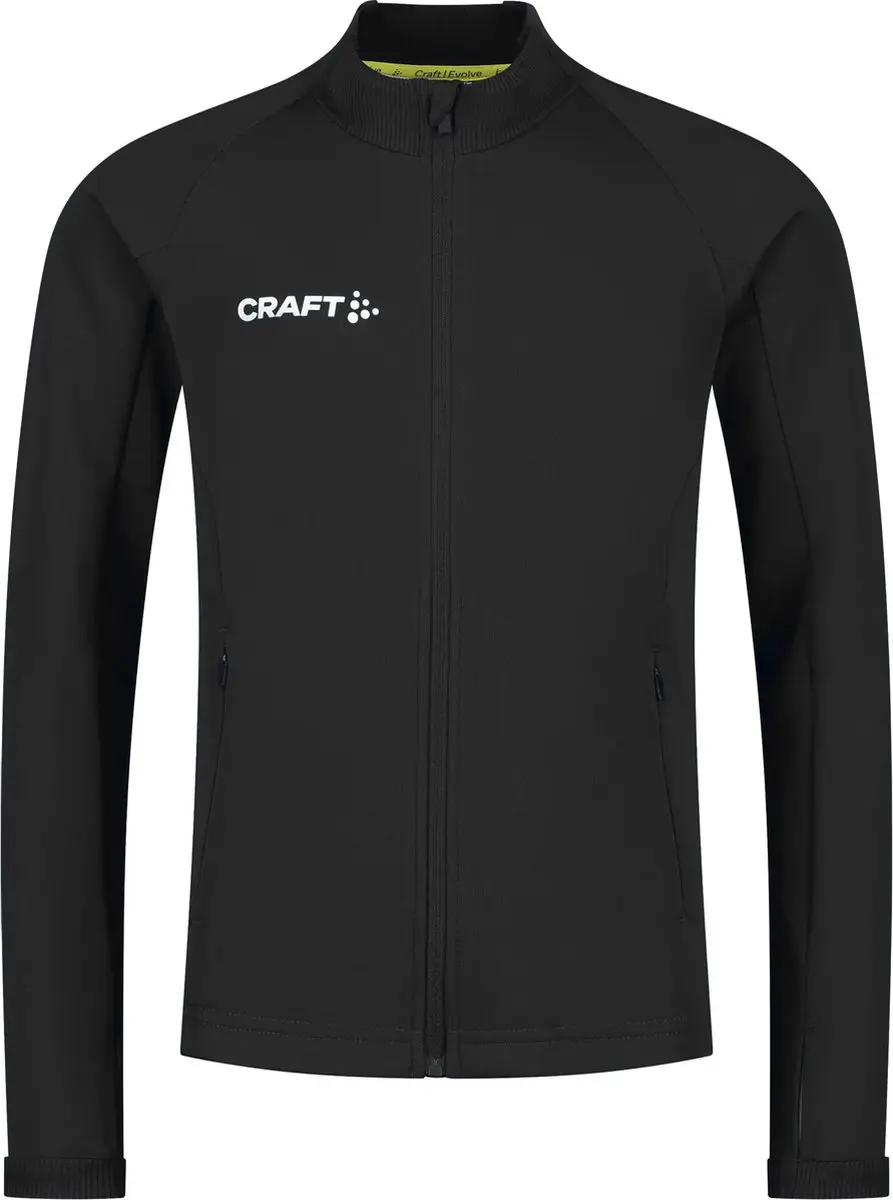 Craft Evolve Full Zip Trainingsjas Junior 158/164 - Zwart