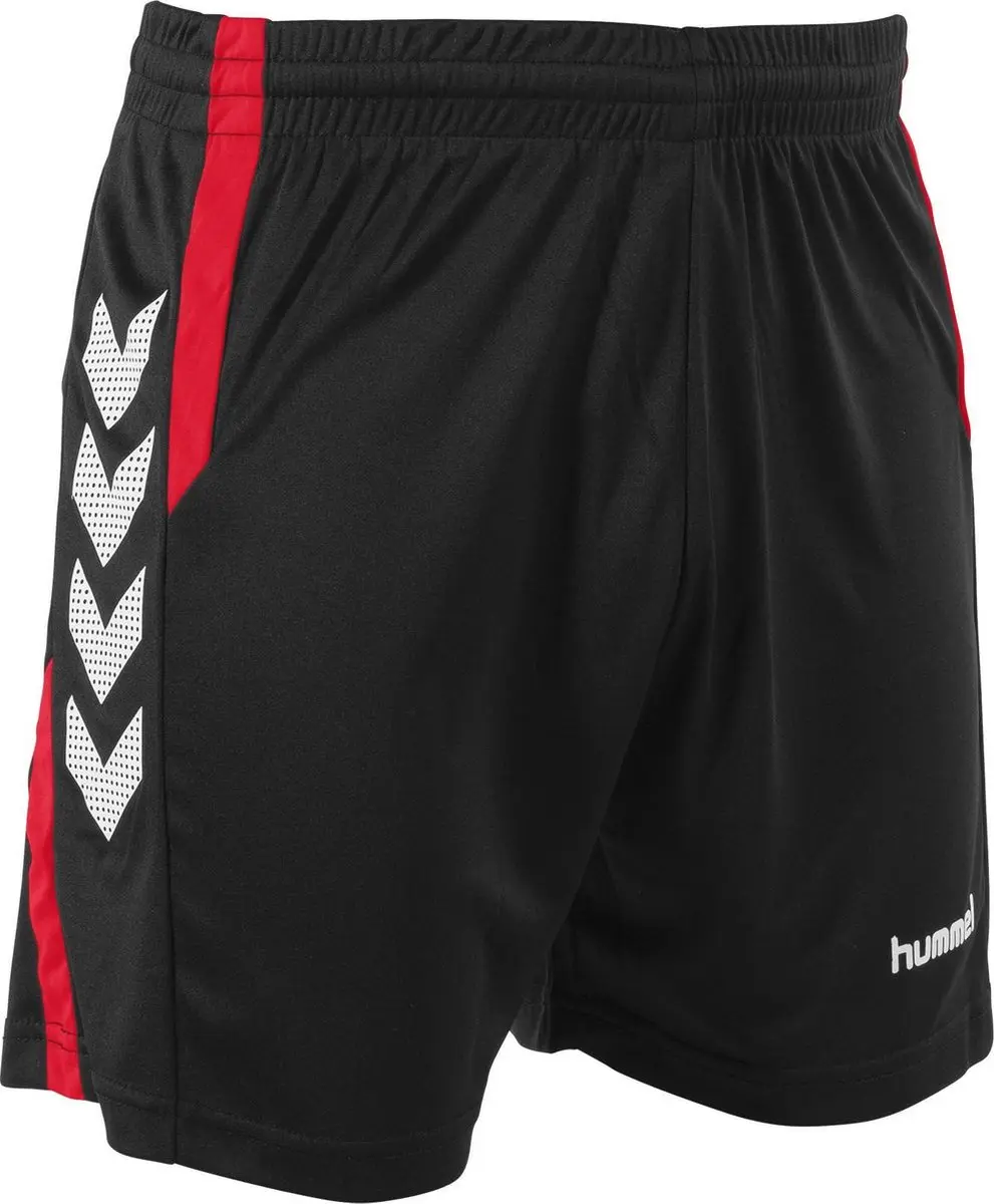 Hummel Aarhus Shorts Sportbroek 116 - Zwart/Rood