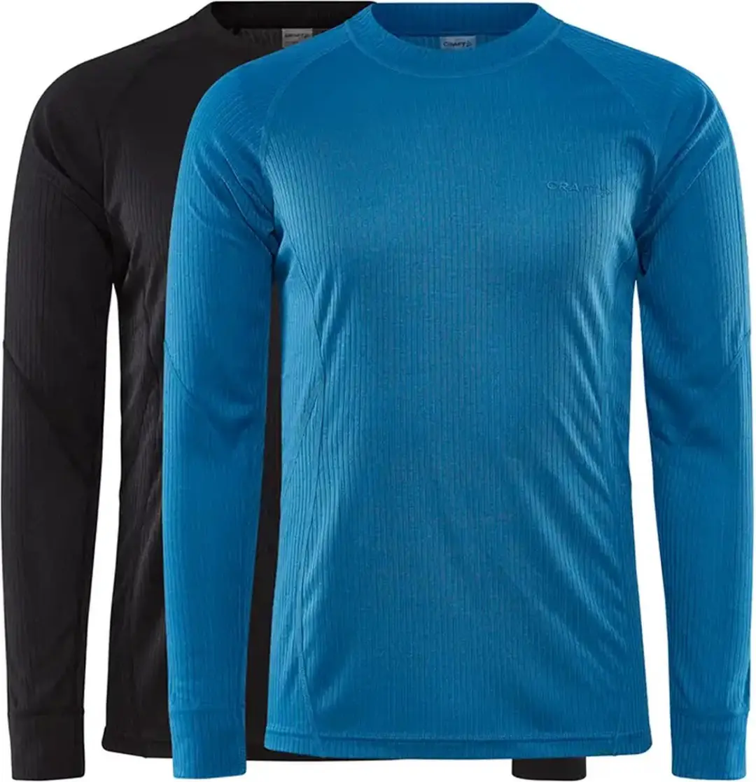 Craft Core Baselayer Thermo Shirt Heren - XXL - Donkergroen - 2 Stuks