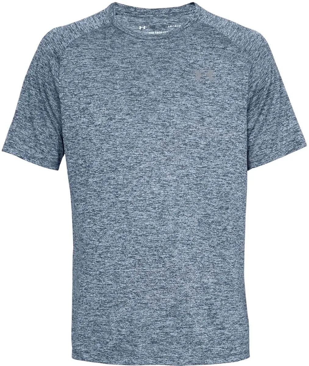Under Armour UA Tech 2.0 Short Sleeve Tee Heren - Maat M - Blauw/Grijs