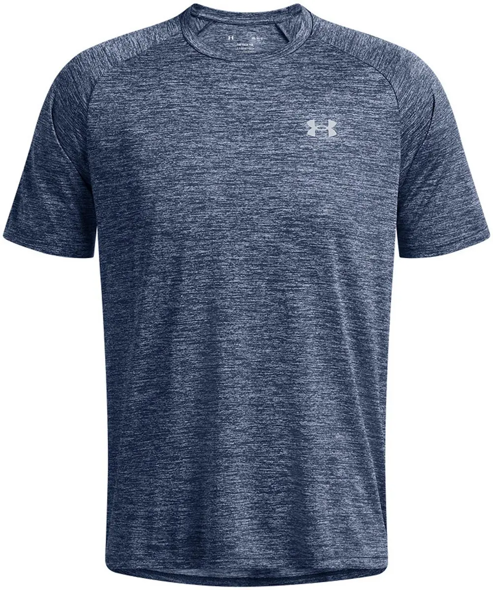 Under Armour UA Tech 2.0 Short Sleeve Tee Heren - Maat M - Blauw/Grijs