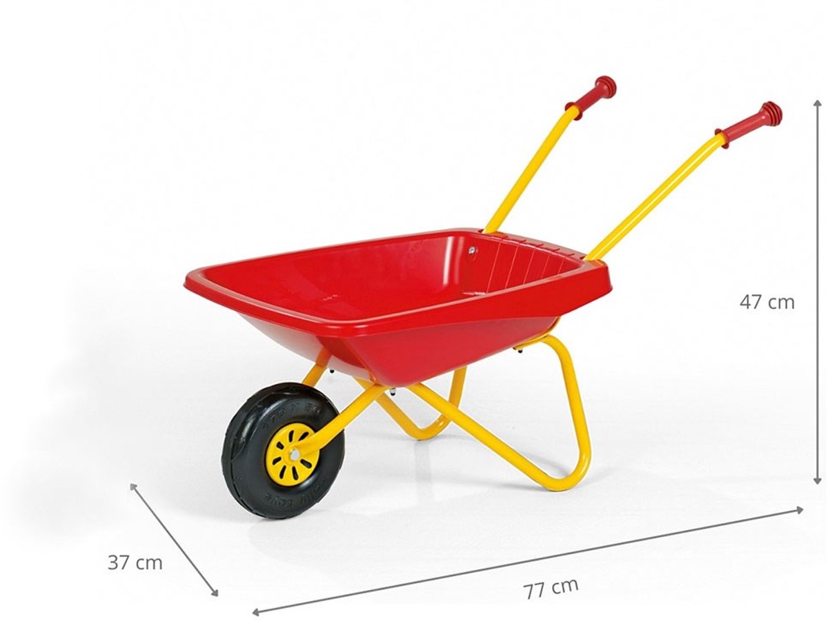 Rolly Toys Metalen/Kunststof Kruiwagen - Rood