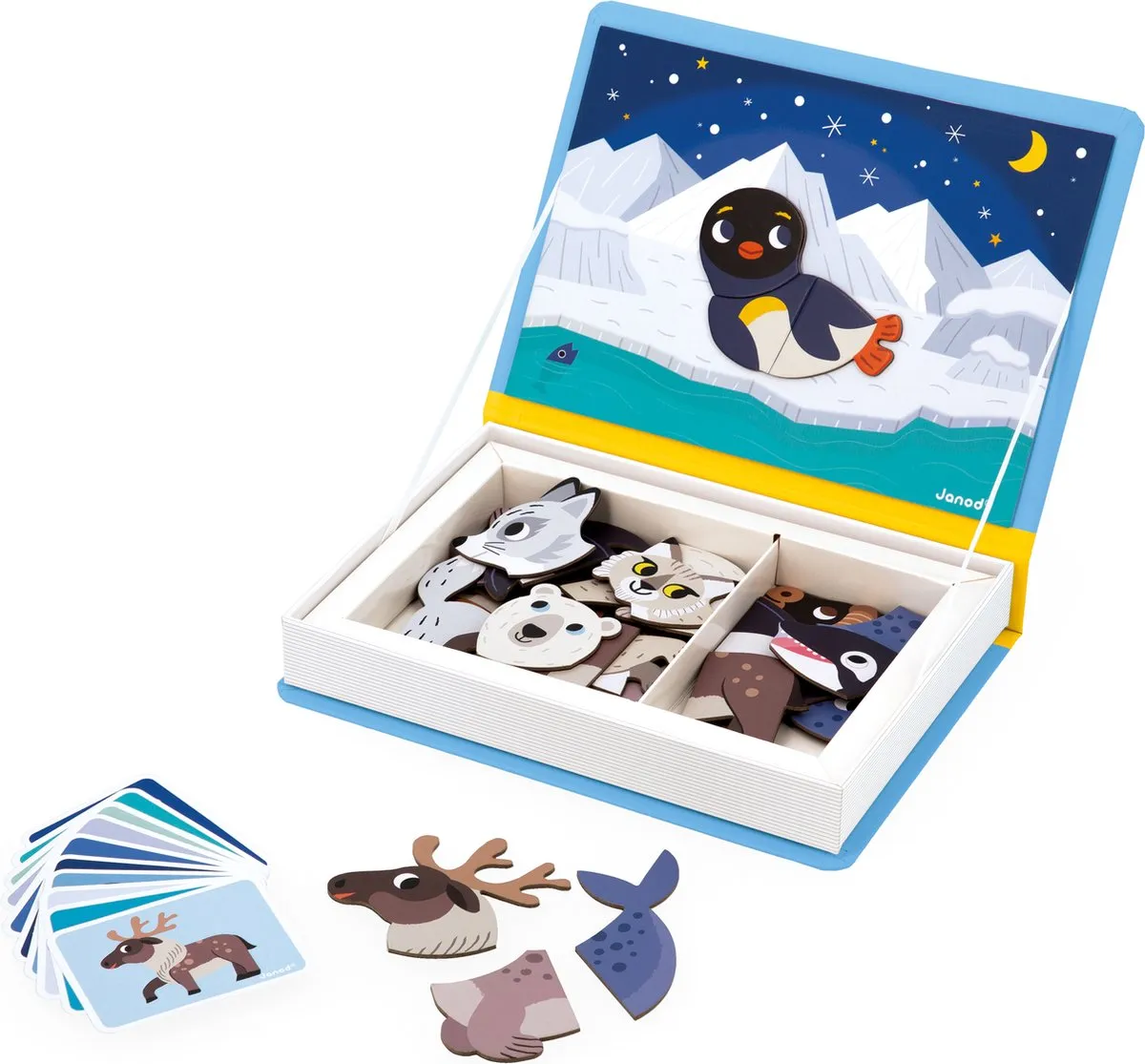 Janod Magnetibook Pooldieren - Educatief Speelgoed 30 Magneten