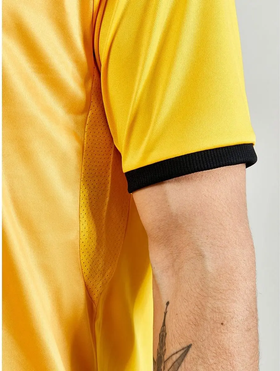 Craft Progress 2.0 Shirt Korte Mouw Heren - Geel S