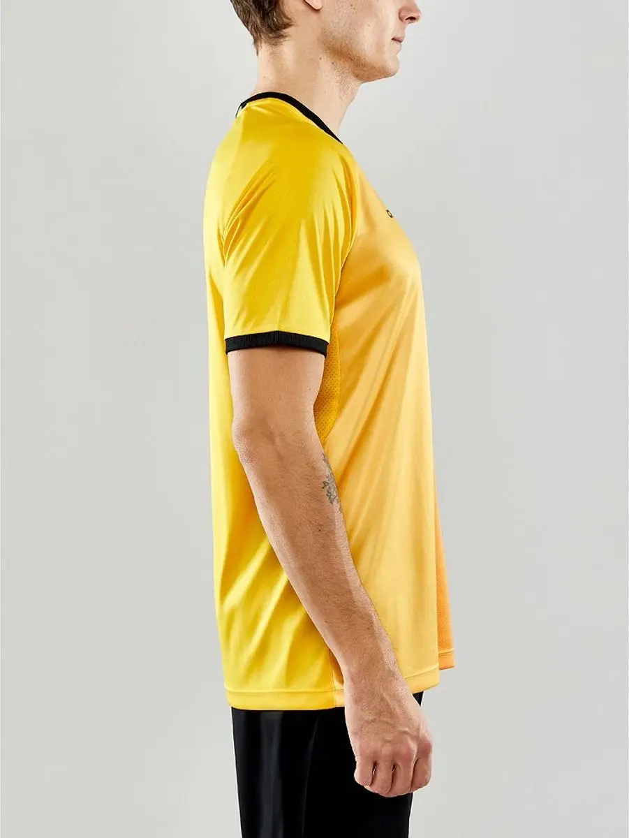 Craft Progress 2.0 Shirt Korte Mouw Heren - Geel S