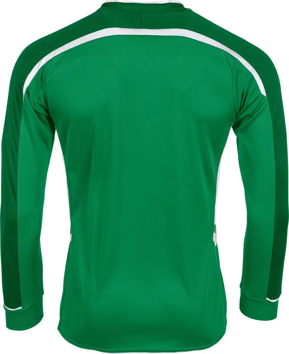 Hummel Preston L/S Sportshirt - Maat M - Groen/Wit