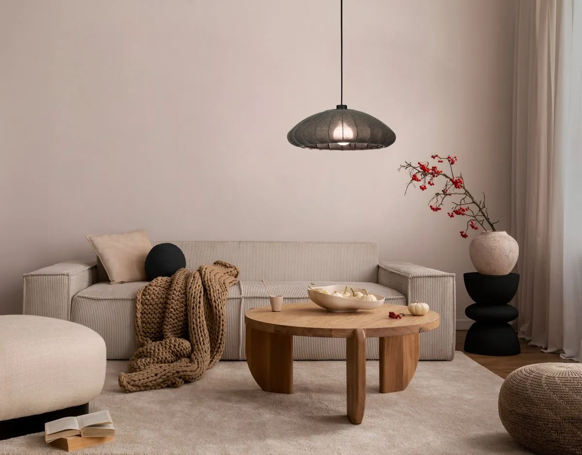 Eglo Barlaston Hanglamp E27 - 3 Lichtpunten - Ø45cm - Zwart/Grijs