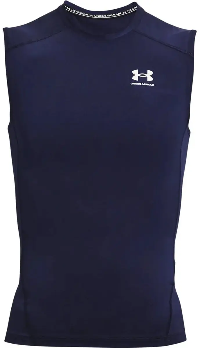 Under Armour HeatGear SL Shirt Heren - Navy S