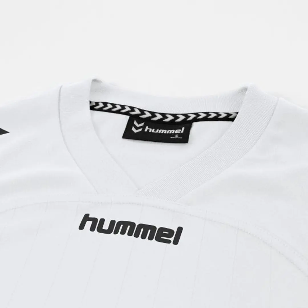 Hummel Fyn Shirt Dames Korte Mouw - M - Wit/Zwart