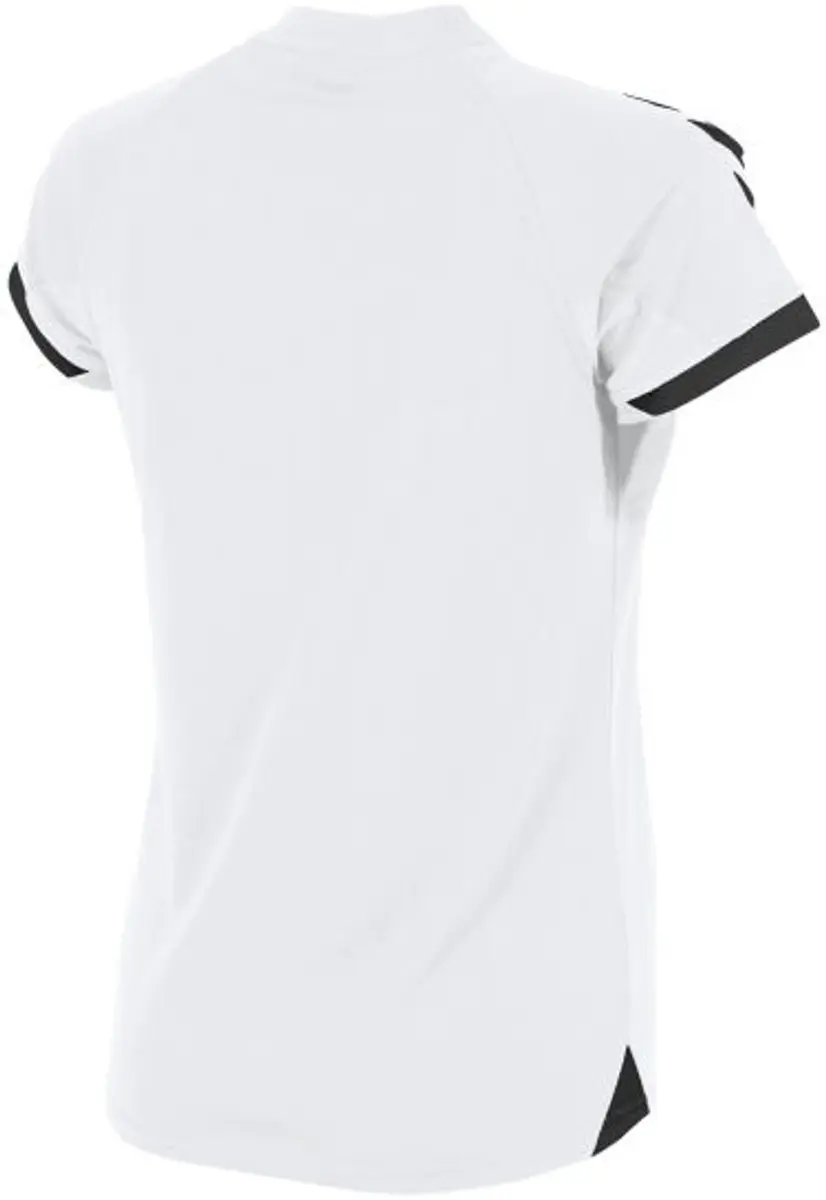 Hummel Fyn Shirt Dames Korte Mouw - M - Wit/Zwart