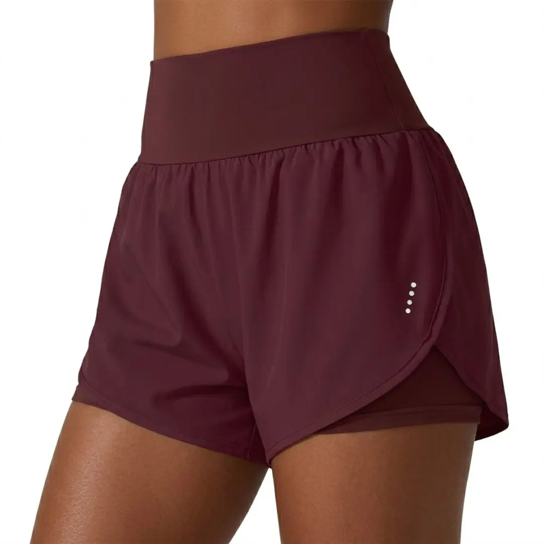 NuveX Fuchsia Dames Sport Shorts Hoge Taille
