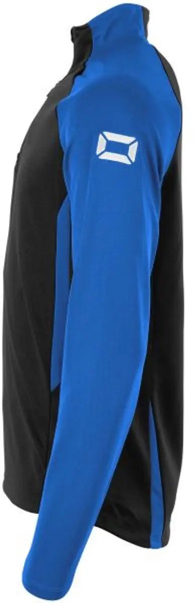 Stanno Stadio Quarter Zip Top 128 - Zwart/Blauw