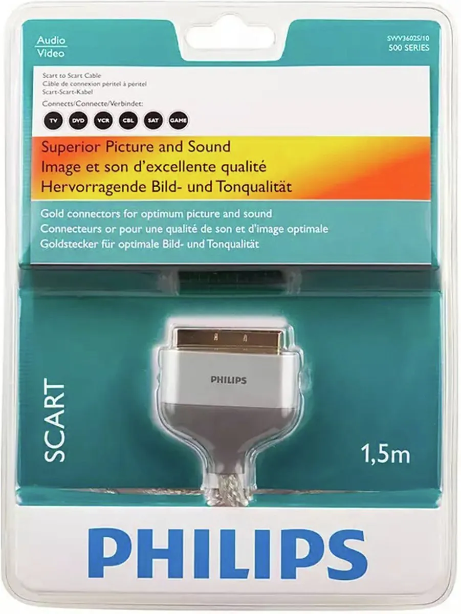 Philips Scart-kabel SWV3602W/10