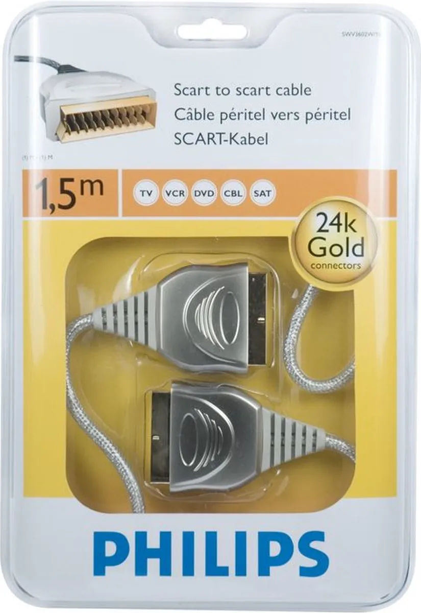 Philips Scart-kabel SWV3602W/10
