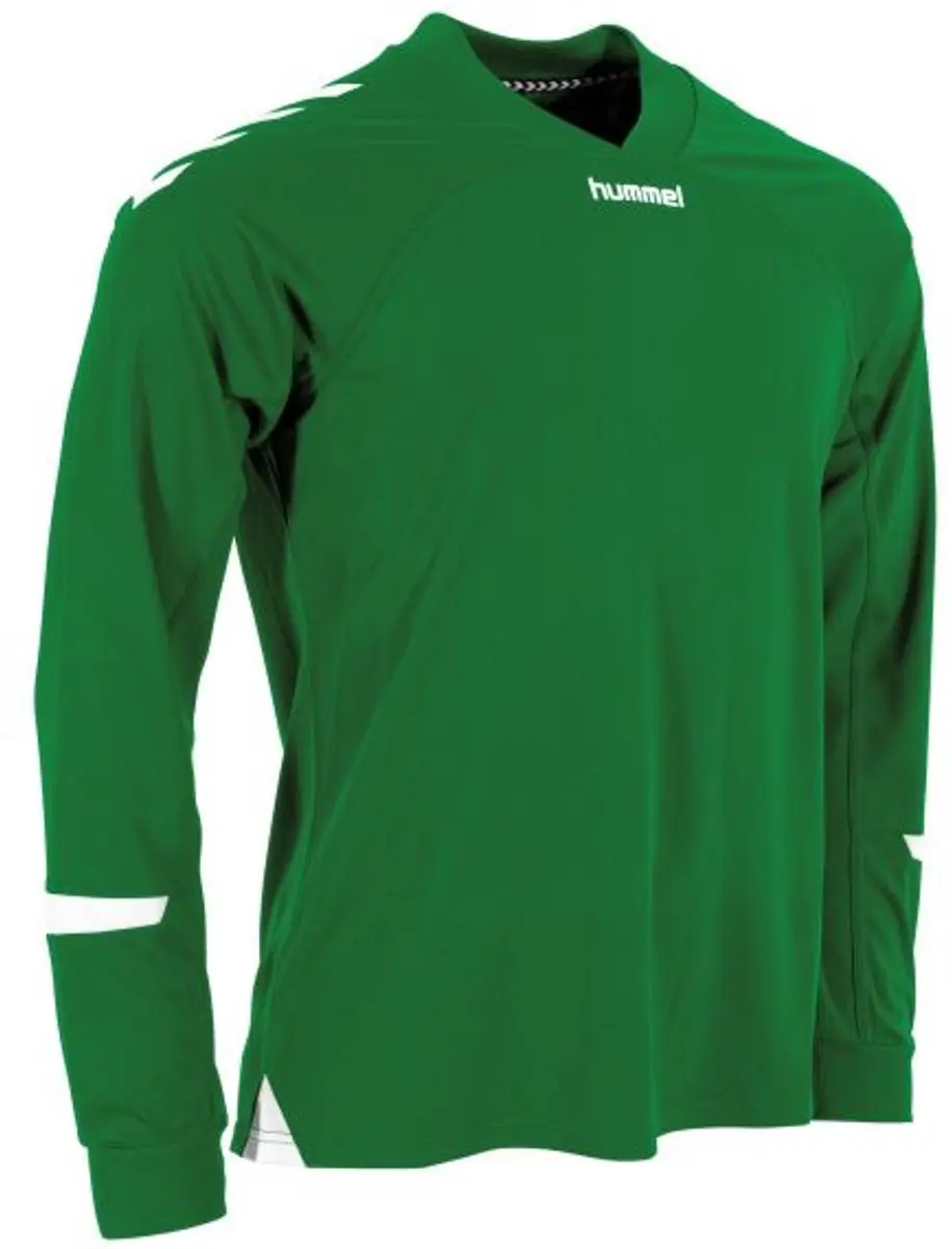 Hummel Fyn Voetbalshirt Lange Mouw Kinderen 164 - Groen/Wit