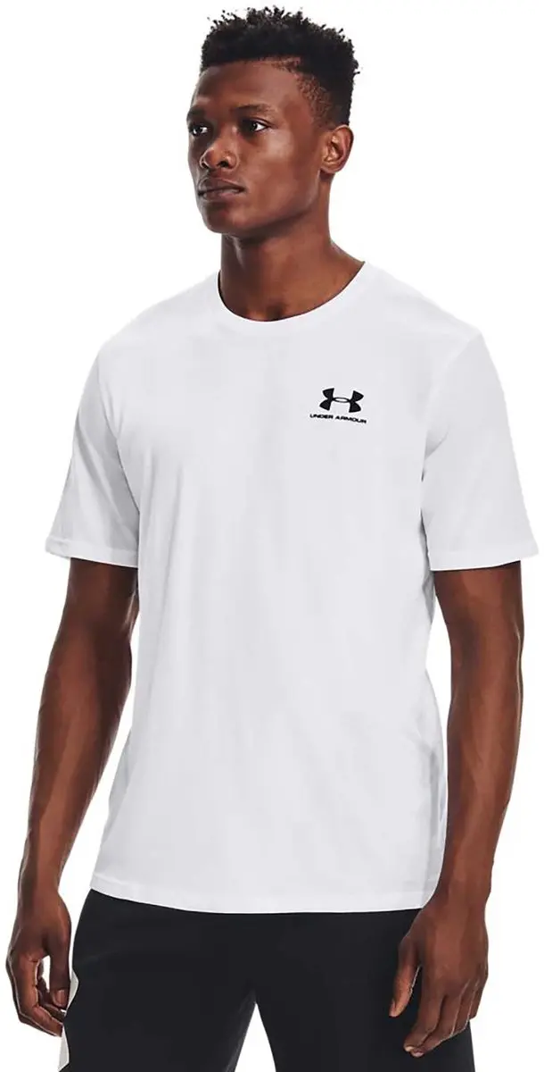 Under Armour Sportstyle LC S/S Fitness Shirt Heren XS - Wit
