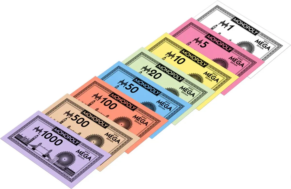 Winning Moves Monopoly Mega Gold Bordspel - 2-6 Spelers