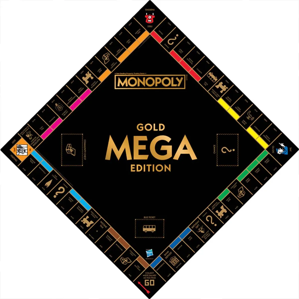 Winning Moves Monopoly Mega Gold Bordspel - 2-6 Spelers