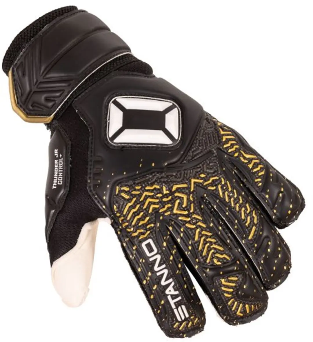 Stanno Thunder JR VII Keepershandschoenen - Maat 3 - Zwart/Goud