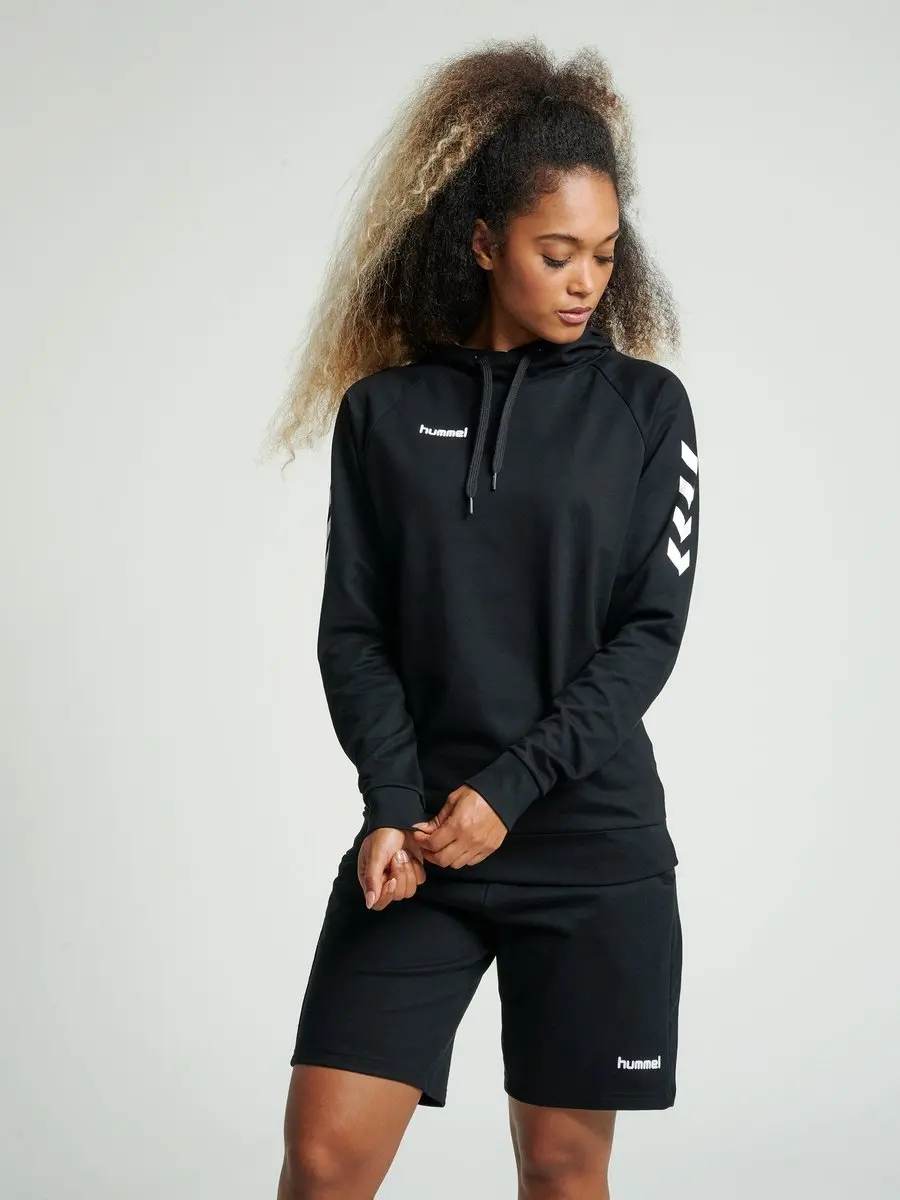 Hummel HMLGO Cotton Hoodie Woman Dames - S - Zwart