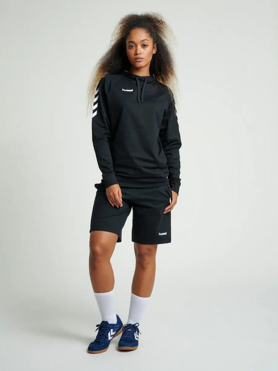 Hummel HMLGO Cotton Hoodie Woman Dames - S - Zwart - afbeelding 6 van 6