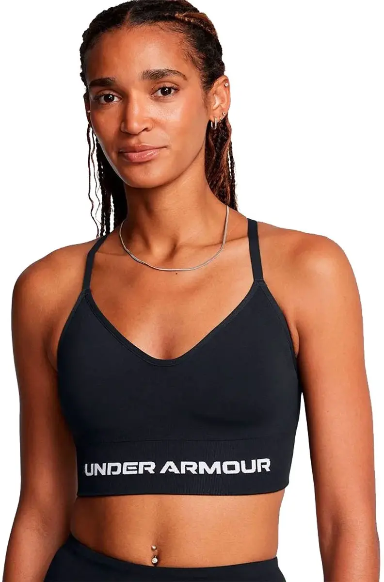Under Armour Vanish Seamless Low Bra Dames Sportbeha - L - Zwart