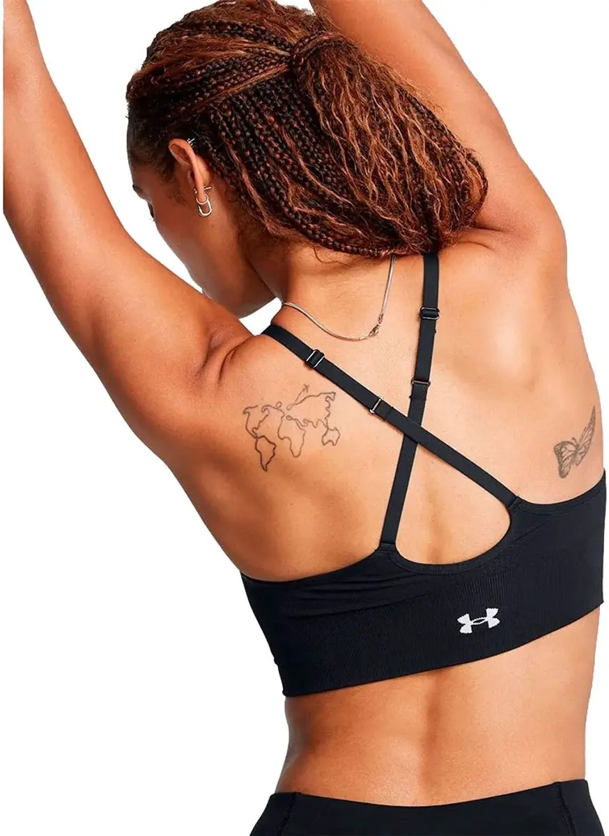 Under Armour Vanish Seamless Low Bra Dames Sportbeha - L - Zwart