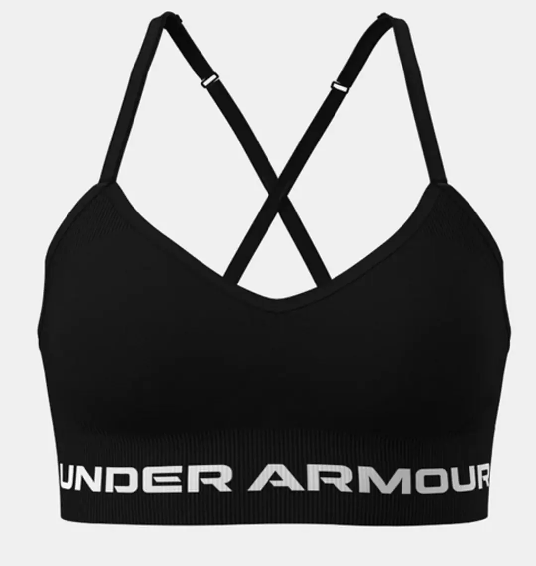Under Armour Vanish Seamless Low Bra Dames Sportbeha - L - Zwart - afbeelding 6 van 6