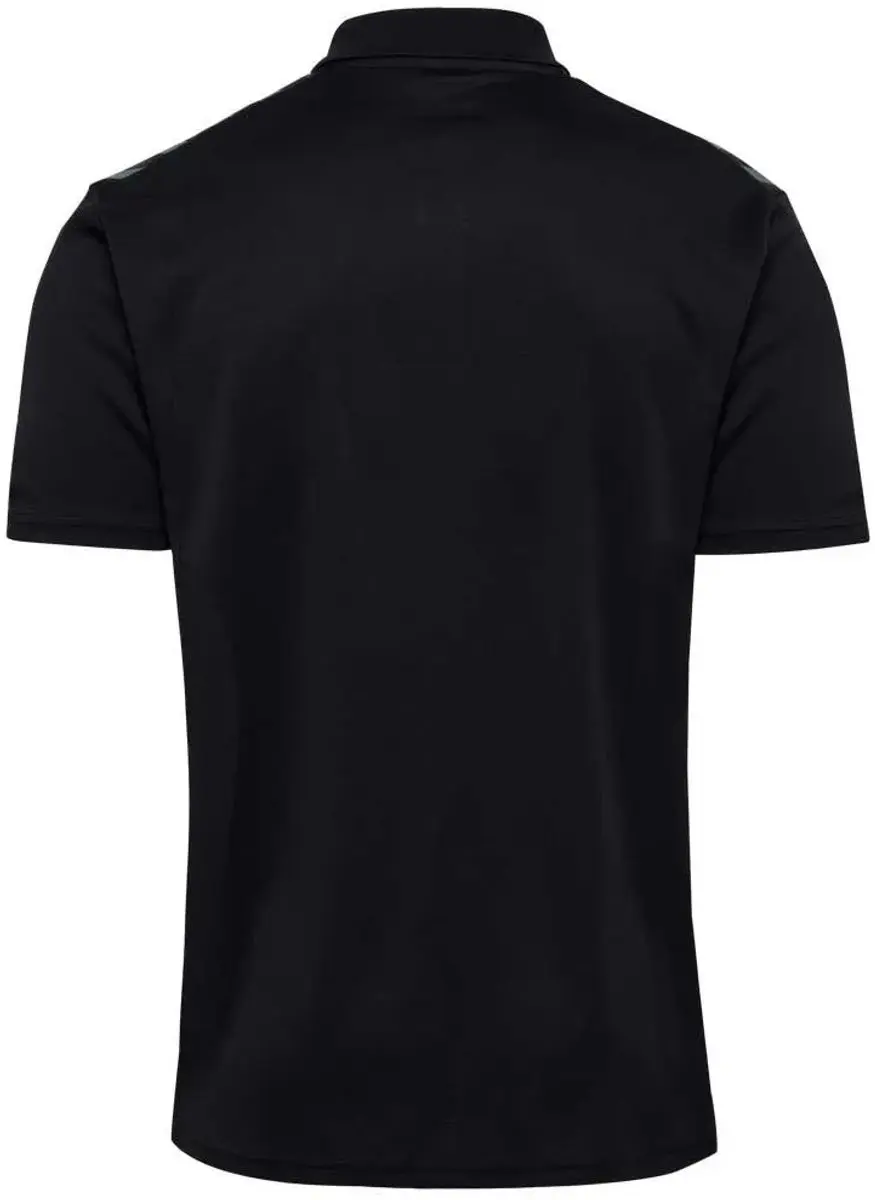 Hummel Authentic Korte Mouw Poloshirt - M - Zwart