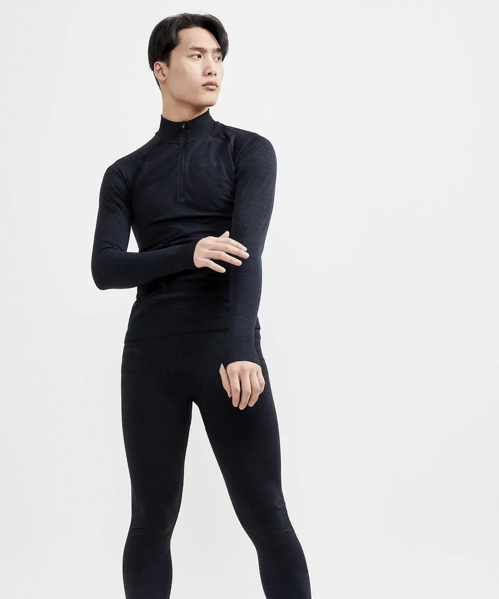 Craft Core Dry Active Comfort HZ Thermoshirt Heren XL - Donkerblauw/Zwart