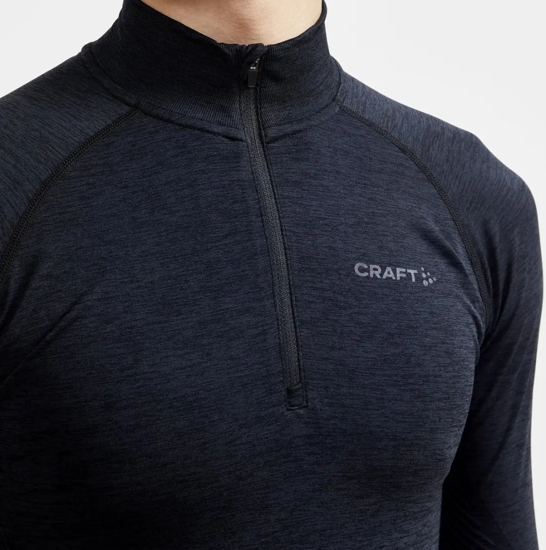 Craft Core Dry Active Comfort HZ Thermoshirt Heren XL - Donkerblauw/Zwart