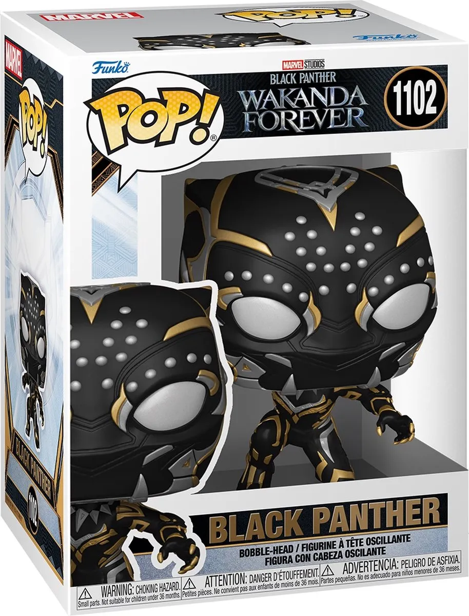 Funko Pop Marvel Black Panther Wakanda Forever #1102 - Multi