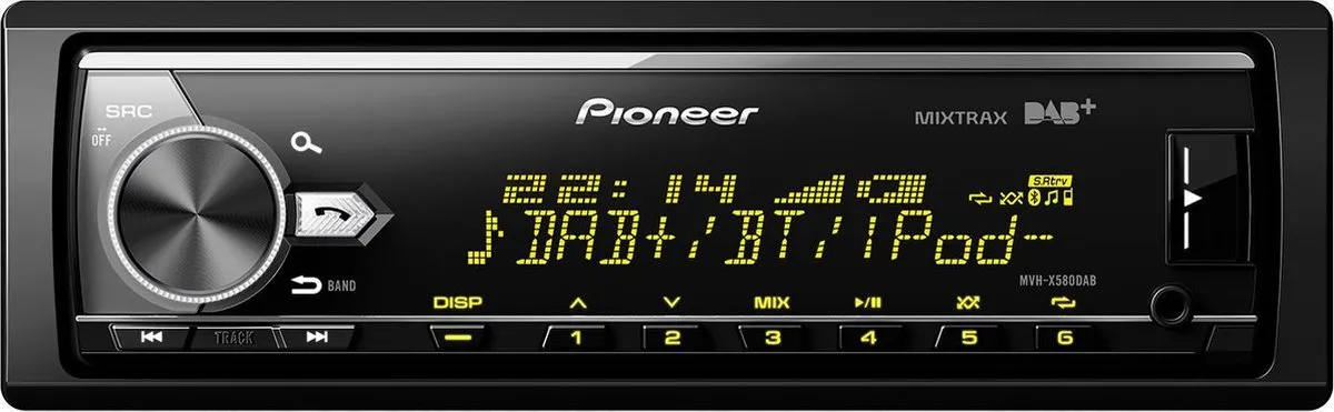 Pioneer MVH-X580DAB Autoradio Enkel DIN - 4x50W - Zwart