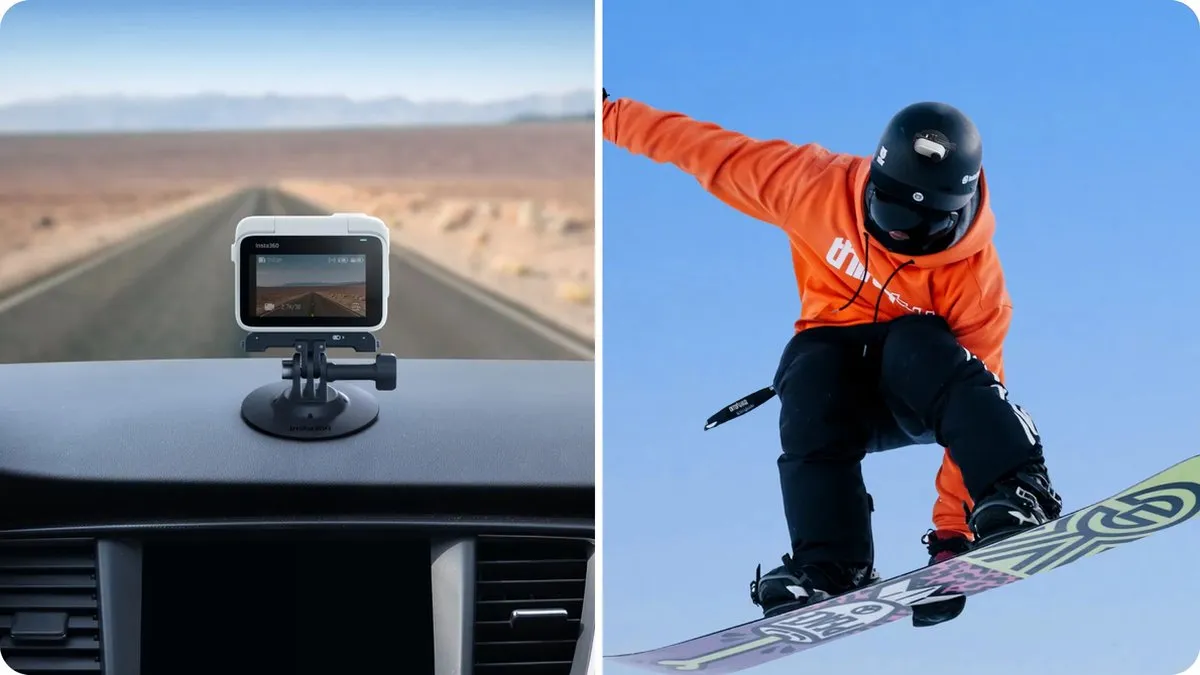 Insta360 Flexible Adhesive Mount CINSAAVW - 2 Stuks - Zwart