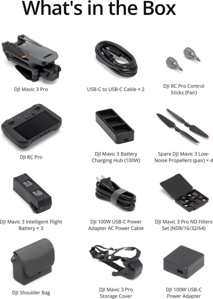 DJI Mavic 3 Pro Fly More Combo - Grijs