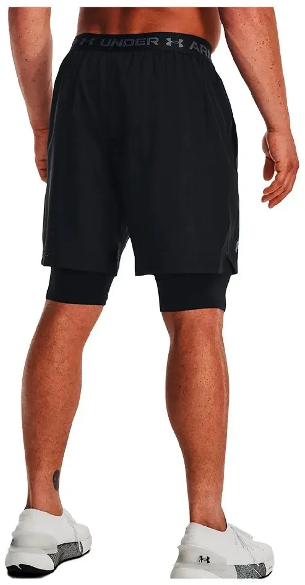 Under Armour Vanish Woven 2-in-1 Short Heren M - Zwart