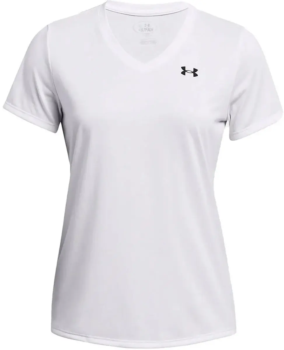 Under Armour Tech SSV Solid-WHT Dames Sportshirt