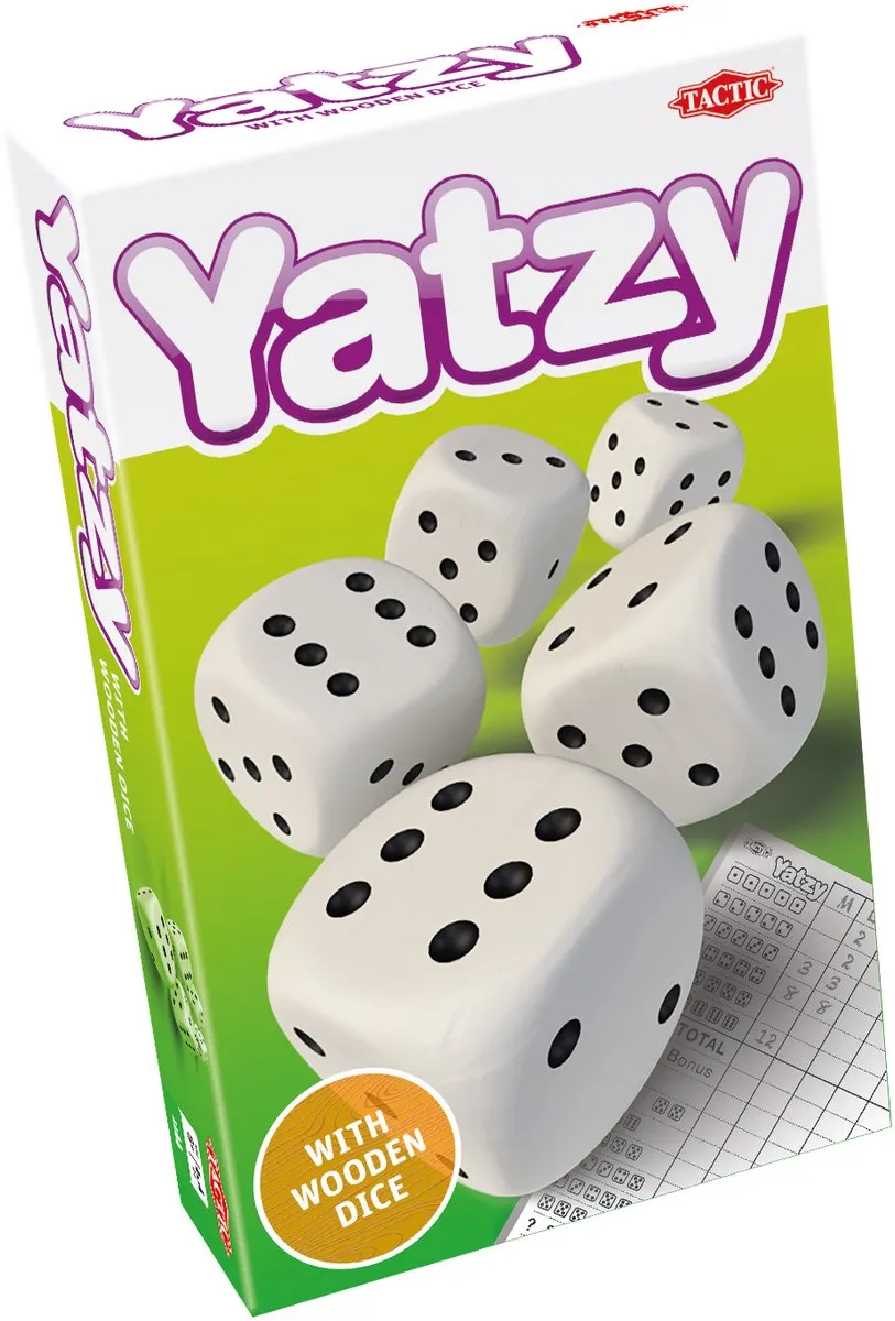 Tactic Yatzy Houten Dobbelstenen