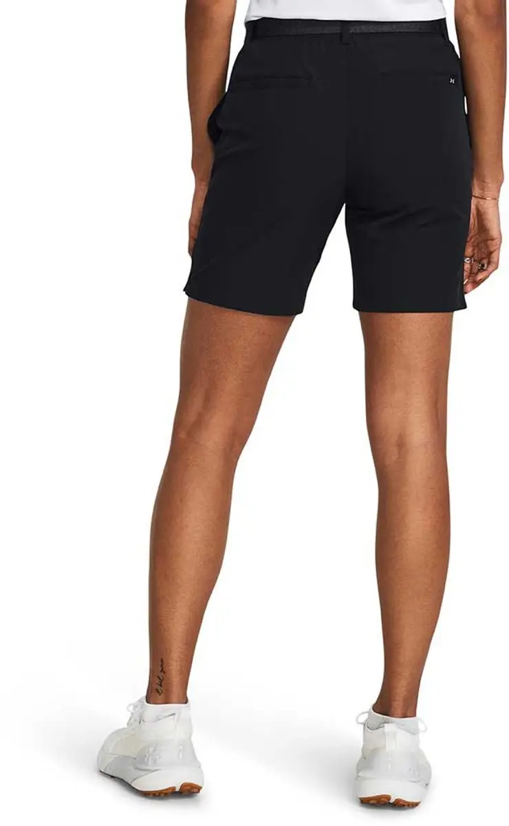 Under Armour Dames UA Drive 7" Short - XS - Black/Metallic Silver