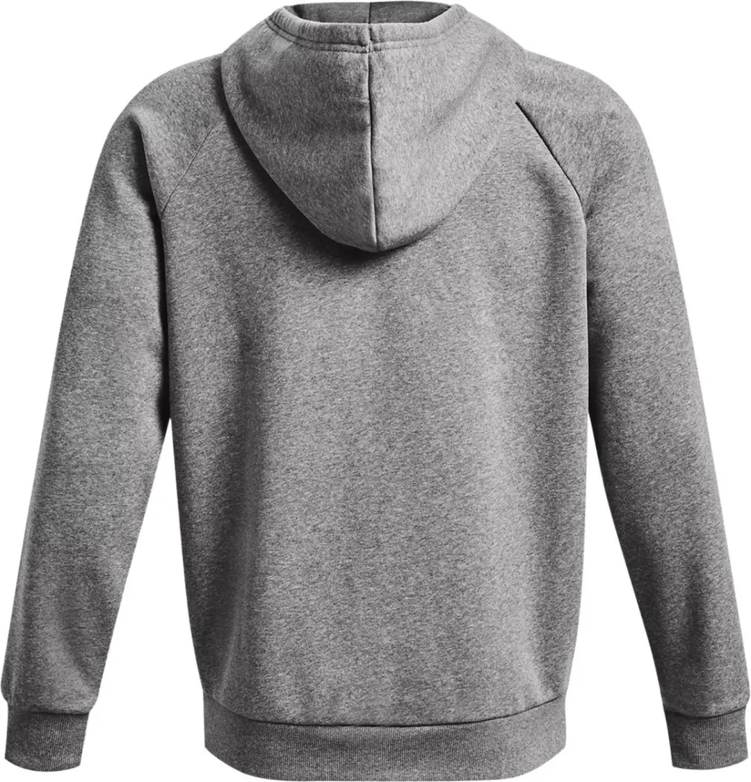 Under Armour UA Rival Fleece FZ Hoodie - Castlerock/Wit - afbeelding 6 van 6
